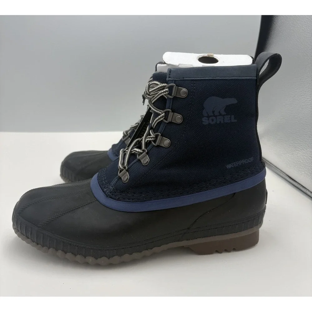 Sorel Cheyanne II Short‎ Nylon Duck Boots Collegiate Navy 8 New